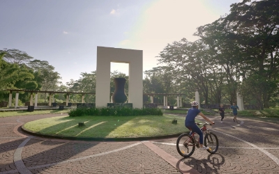 Area taman The Araya Malang (thearaya.com)