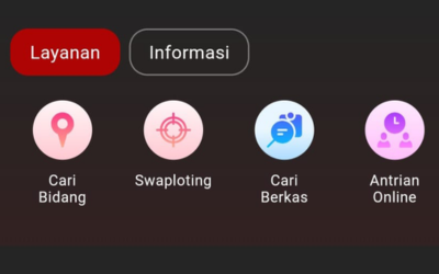 Beberapa Fitur di Aplikasi Sentuh Tanahku.