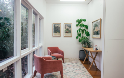 Desain interior Skandinavia yang minimalis.