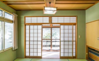 Desain ruangan di rumah Japanese style.