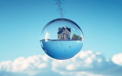 Ilustrasi miniatur rumah di dalam gelembung (www.freepik.com)