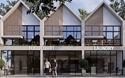 Fasilitas foodcourt dan laudry di Calliodra Co-Living