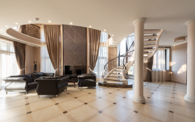 Interior rumah bergaya American Classic.