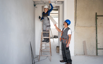 Dua orang sedang merenovasi rumah (www.freepik.com)