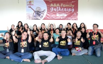 Dokumentasi kegiatan gathering marketing A&A