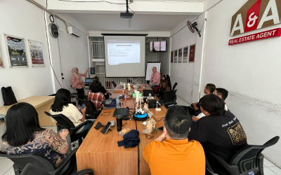 Suasana saat program mentoring bersama ahli, direktur, dan agen properti di A&A Indonesia.