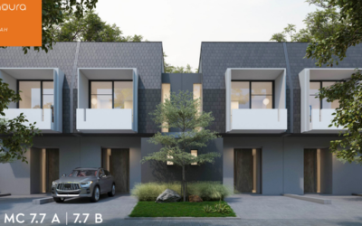 Salah satu tipe rumah Perumahan Moca City Sidoarjo.