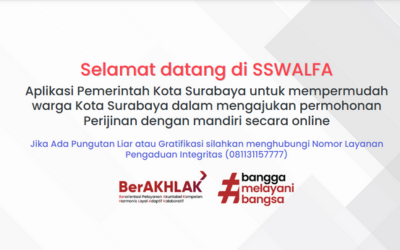 Tampilan Depan Website Surabaya Single Window