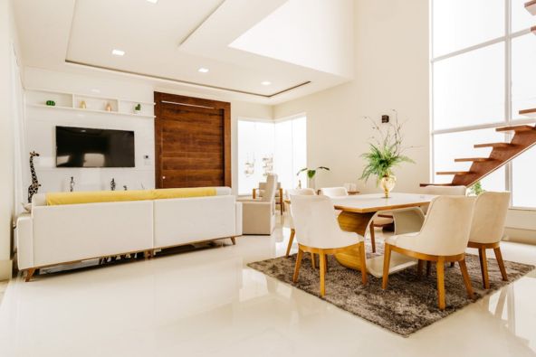 Ruang keluarga di rumah minimalis