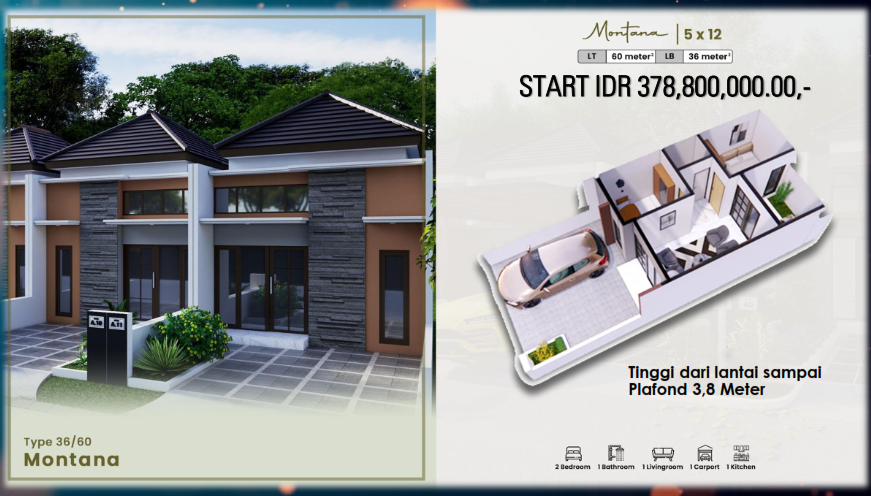 Tipe Montana - Grand North Menganti Gresik