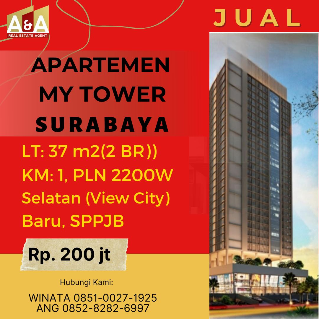 Apartemen 2 BR My Tower Raya Rungkut Industri Surabaya - Image 1