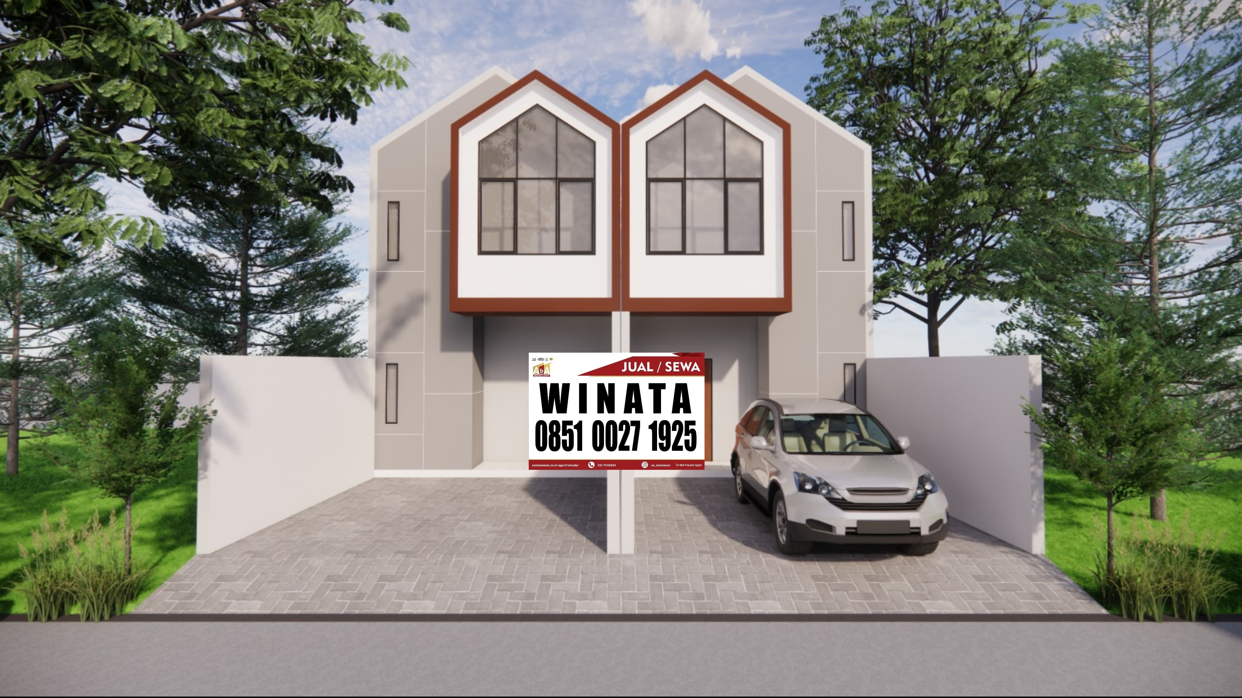 Dijual Rumah Baru di Lebak Jaya Surabaya Timur Harga dibawah 2 M - Image 1