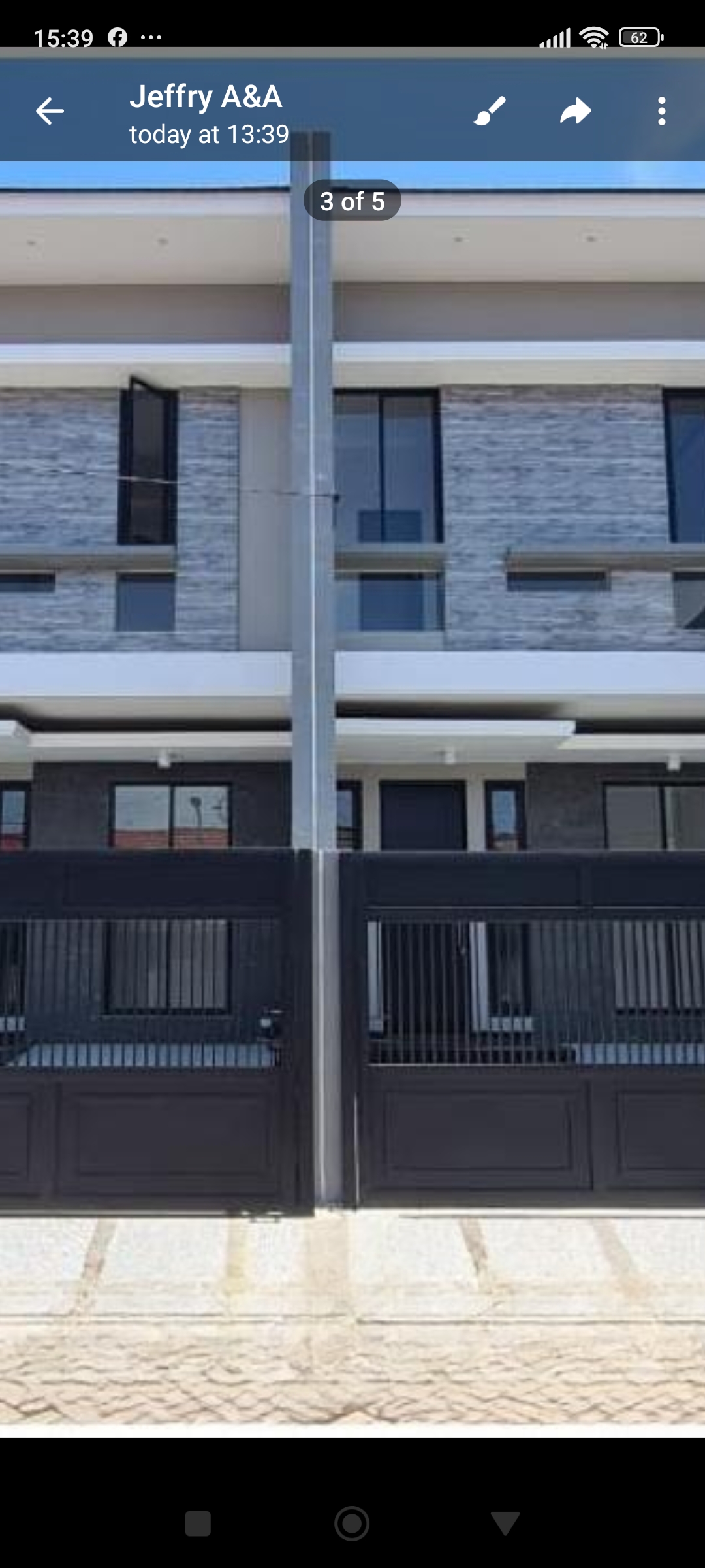Dijual Rumah 2 Lantai Baru Mewah di Klampis Semolo Surabaya Timur - Image 1