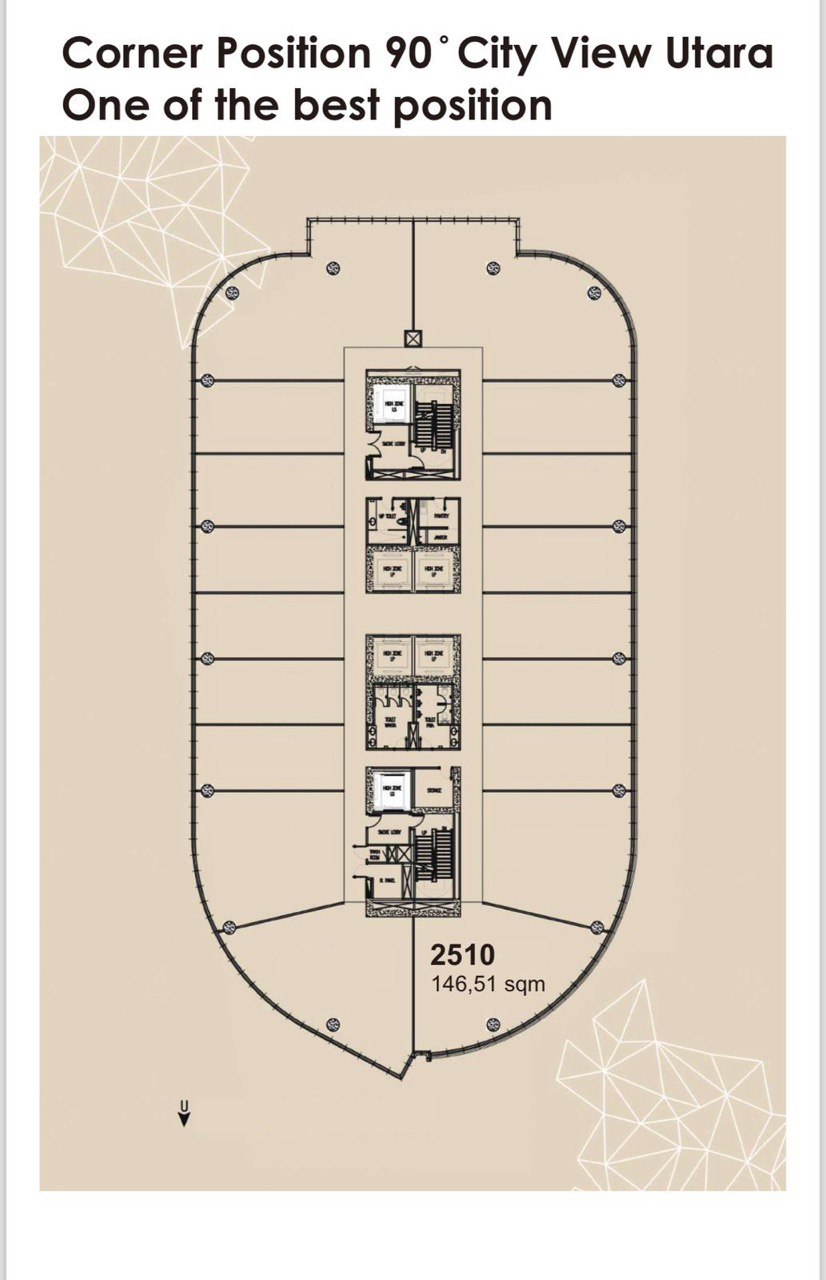 Dijual Unit Office Premium di Ciputra World The Office Surabaya Barat - Thumbnail 2