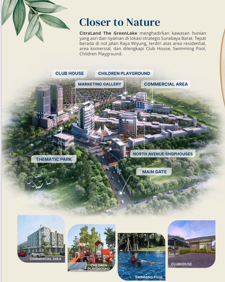 Dijual Rumah Baru Nyaman New Type Sierra di Citraland The Greenlake Surabaya Barat - Thumbnail 3