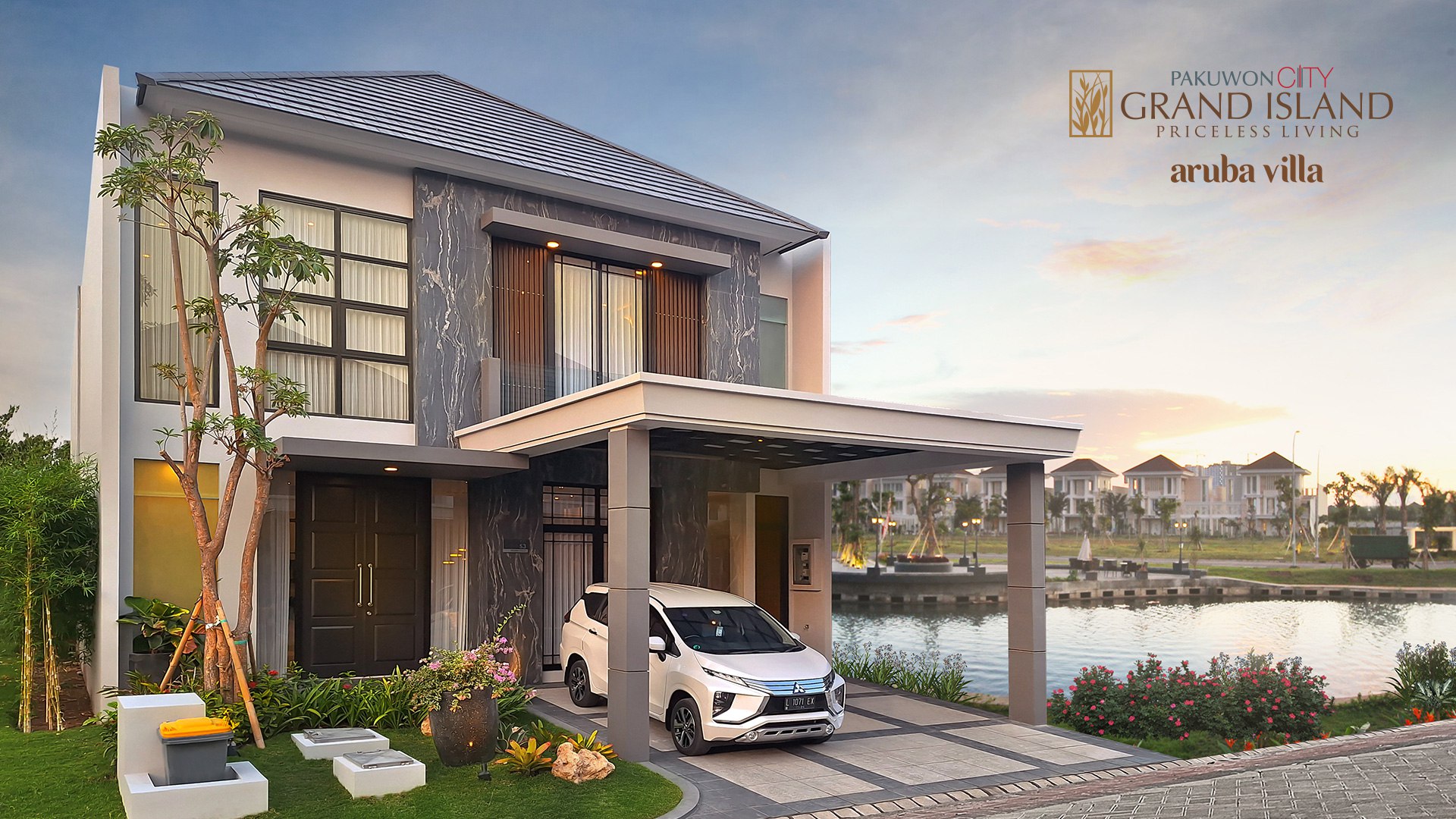 Dijual Rumah Baru Mewah di Aruba Villa Pakuwon City Surabaya Timur - Image 1