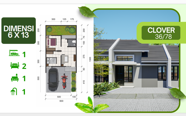 Dijual Rumah Baru Murah di Grand Park Anggaswangi Sidoarjo - Thumbnail 3