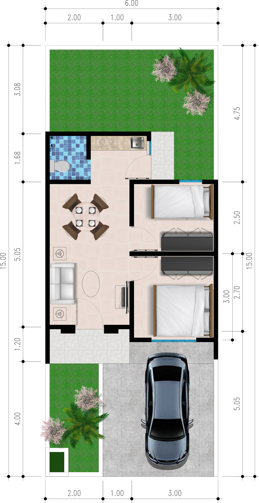 Dijual Rumah Baru Modern di Taman Anggun Sejahtera 11 Sidoarjo - Thumbnail 4