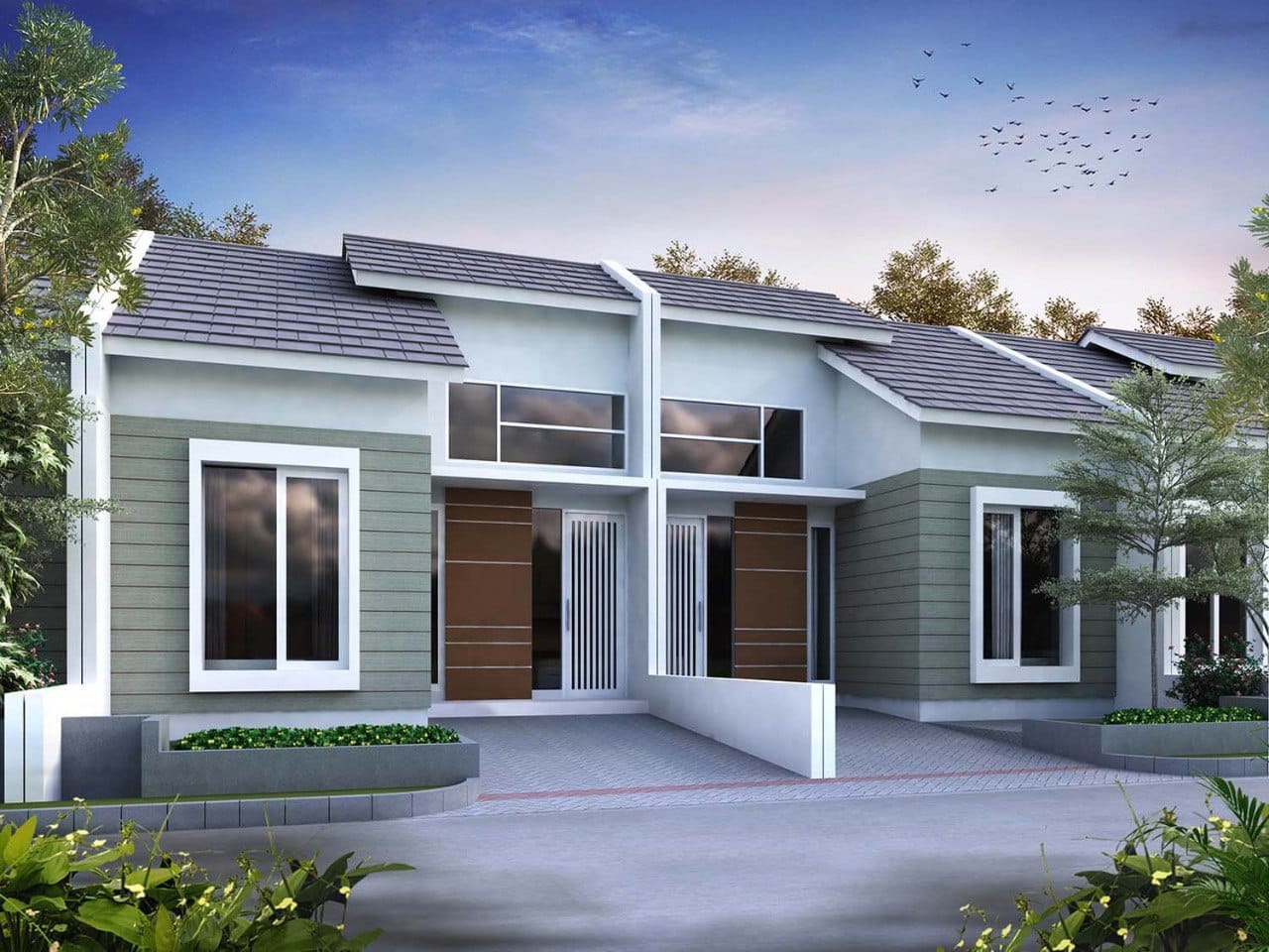 Dijual Rumah Baru Modern di Cluster Silver Jade Hamlet Gresik - Image 1