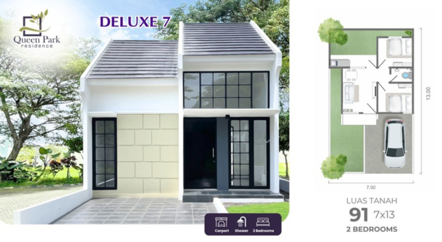 Dijual Rumah Baru Murah di Queen Park Residence Sidoarjo - Thumbnail 2
