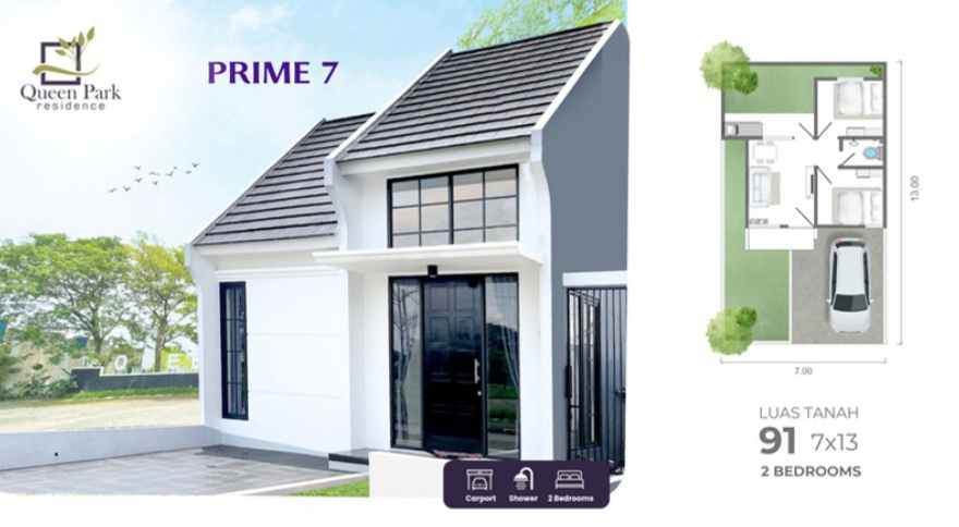 Dijual Rumah Baru Murah di Queen Park Residence Sidoarjo - Thumbnail 3