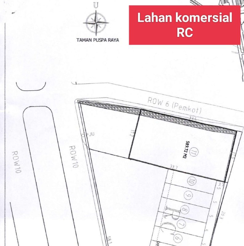 Dijual Tanah Komersial Siap Bangun di North Junction Citraland Surabaya Barat - Image 1