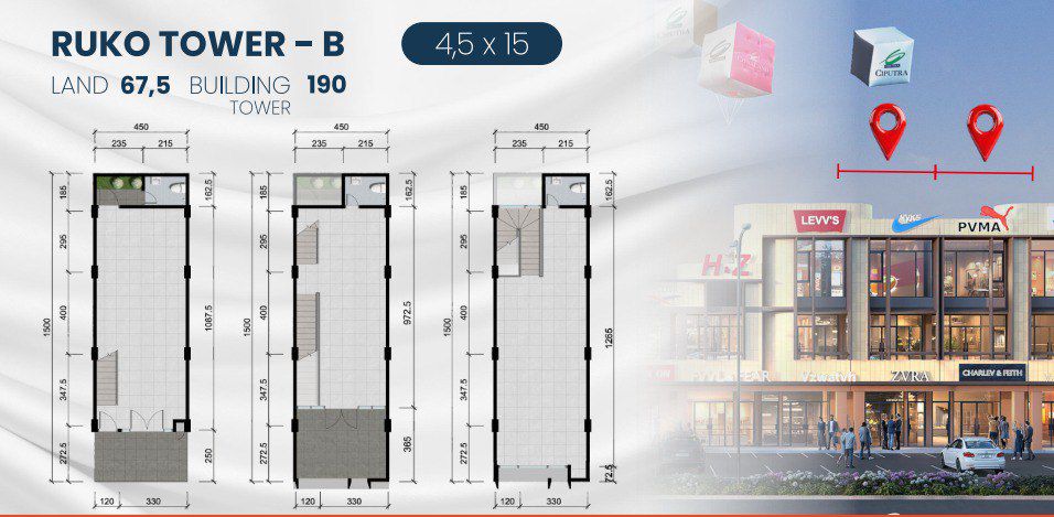 Dijual Ruko Modern di Grandia Avenue Citraland Utara Surabaya Barat - Image 1