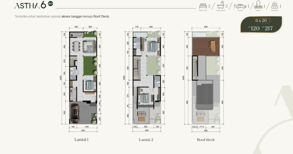 Dijual Rumah Baru Elegan di The Prambanan Residence Surabaya Barat - Thumbnail 2
