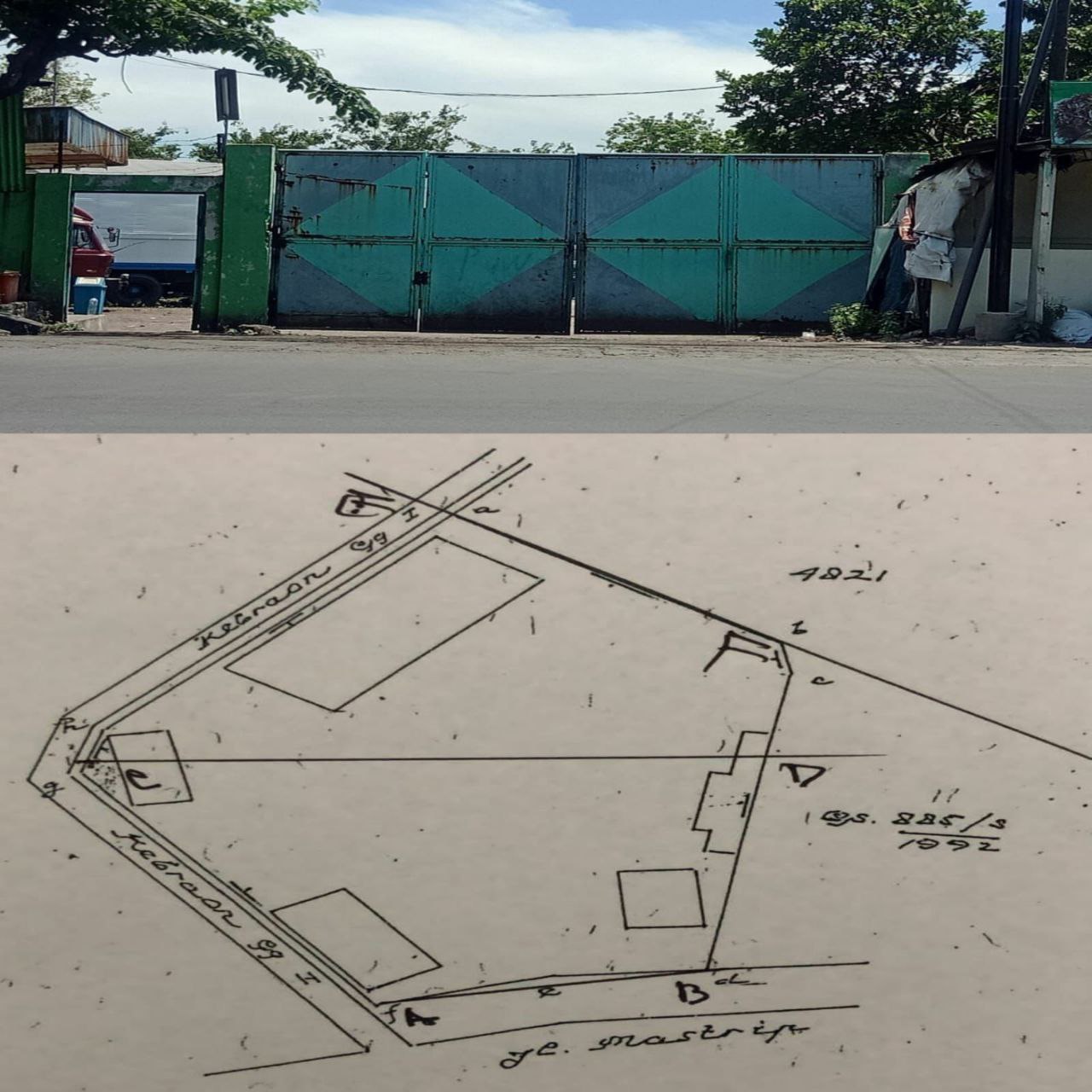 Dijual Garasi Luas Lokasi Strategis di Raya Mastrip Surabaya Selatan - Image 1