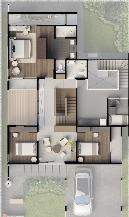 Dijual Rumah Baru Eksklusif di Cluster Organica Royal Residence Surabaya - Thumbnail 3