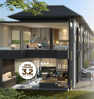 Dijual Rumah Baru di South Houston Mansion Nine Surabaya Barat - Thumbnail 2