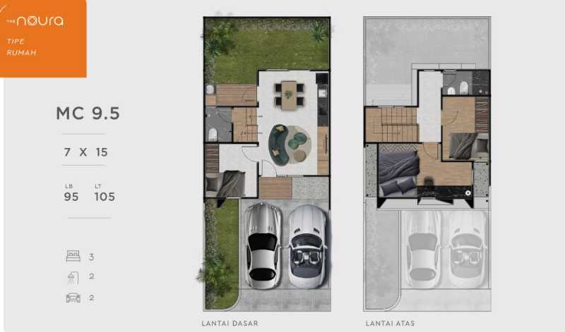 Dijual Rumah Tipe Baru Modern Strategis di Moca City Sidoarjo - Thumbnail 2