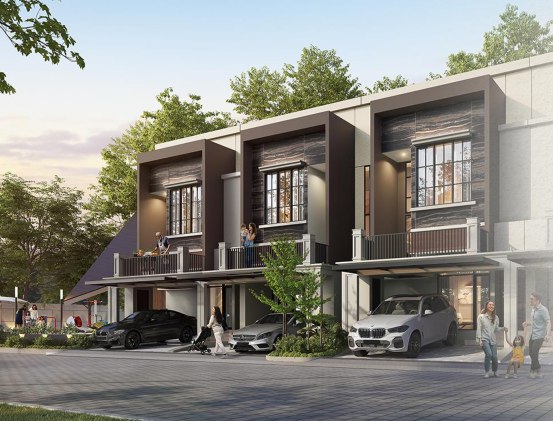 Dijual Rumah Baru Modern di Wisata Bukit Mas Cluster Chester Surabaya Barat - Image 1