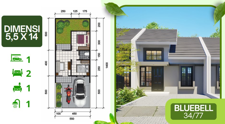 Dijual Rumah Baru di Grand Park Anggaswangi Sidoarjo - Thumbnail 2