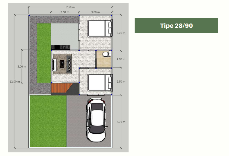 Dijual Rumah Baru New Type di Wang Residence Sukodono Sidoarjo - Thumbnail 3