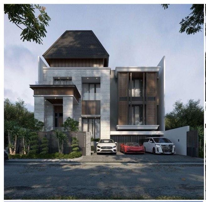 Dijual Rumah Mewah Modern 2 Lantai Raffles Garden Lokasi Premium Citraland Surabaya Barat - Image 1