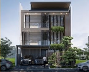 Dijual Rumah New Modern Tropical Design di South Emerald Citraland Surabaya Barat - Image 1