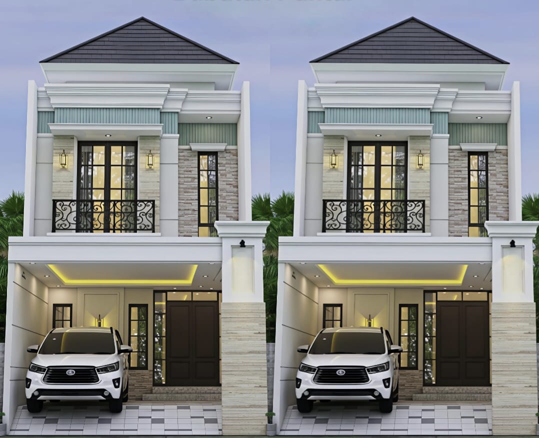 Dijual Rumah Strategis Baru Model American Classic Babatan Pantai Surabaya Timur - Image 1