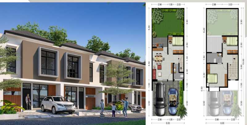 Dijual Rumah Modern Posisi Hook di Milestone Park Sidoarjo - Thumbnail 2
