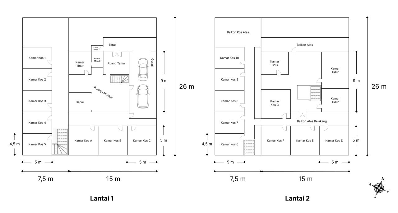 Dijual Rumah Kos Siap Huni di Medokan Sawah Baru Surabaya Timur - Thumbnail 3