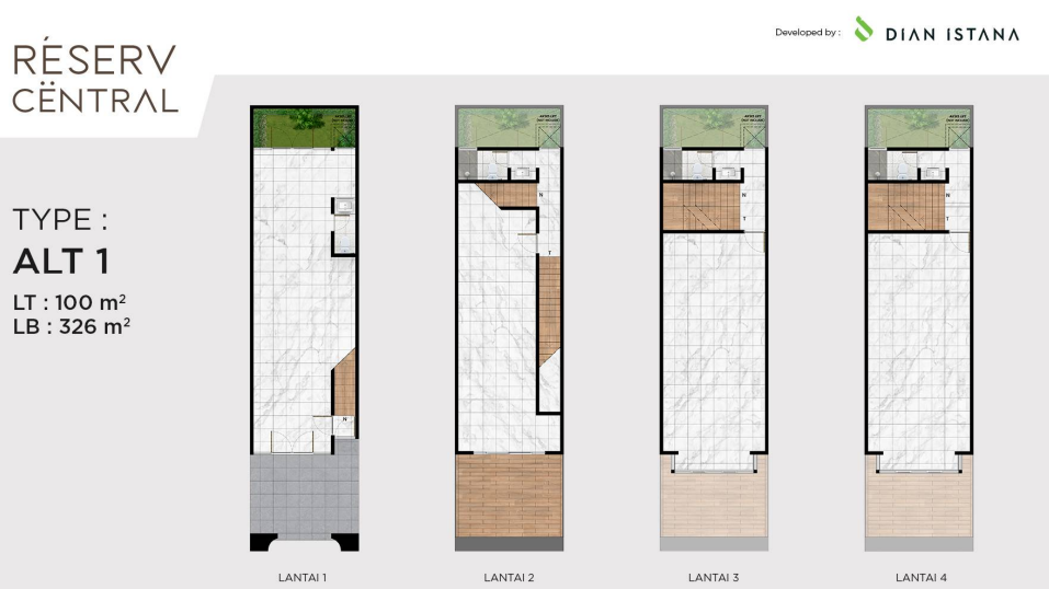 Dijual Ruko di Kawasan Berkembang Reserv Central by Dian Istana Surabaya Barat - Thumbnail 2