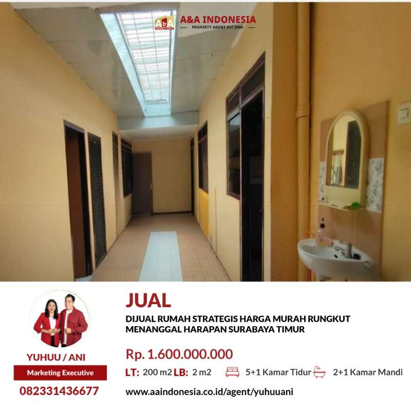 Dijual Rumah Strategis Rungkut Menanggal Harapan Surabaya Timur - Thumbnail 2