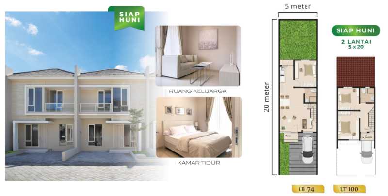 Dijual Rumah Nyaman Lokasi Strategis di Juanda Land Residence Sidoarjo - Thumbnail 2