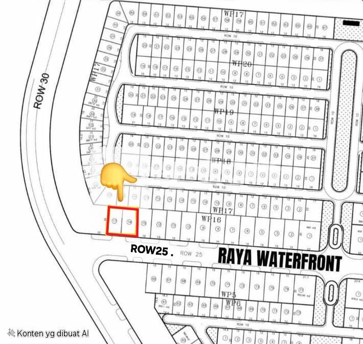 Dijual Tanah Lokasi Strategis Jejer di Raya Waterfront Citraland Surabaya Barat - Image 1