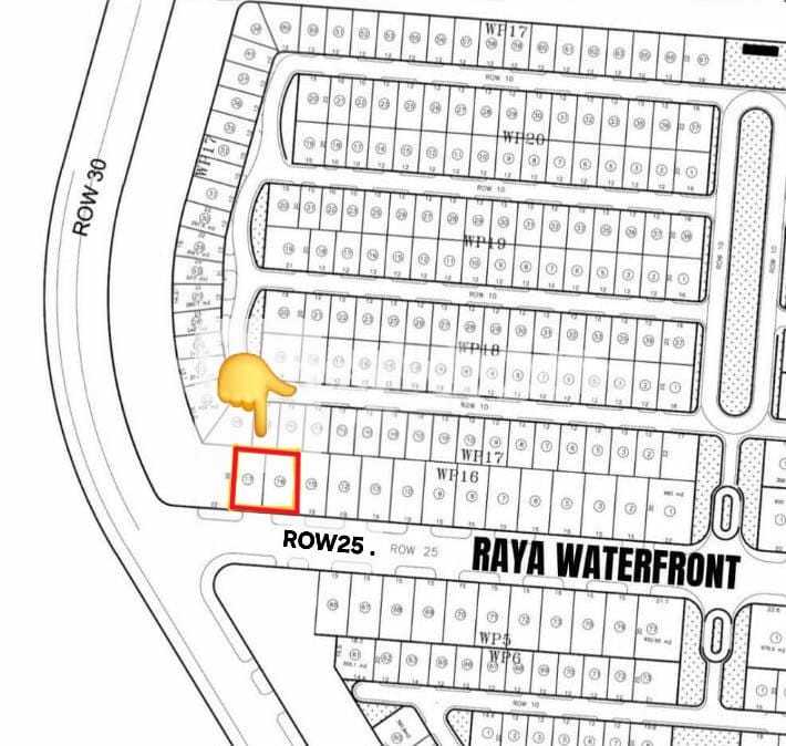 Dijual Tanah Turun Harga Lokasi Strategis 2 kavling jejer di Raya Waterfront Citraland Surabaya Barat - Image 1