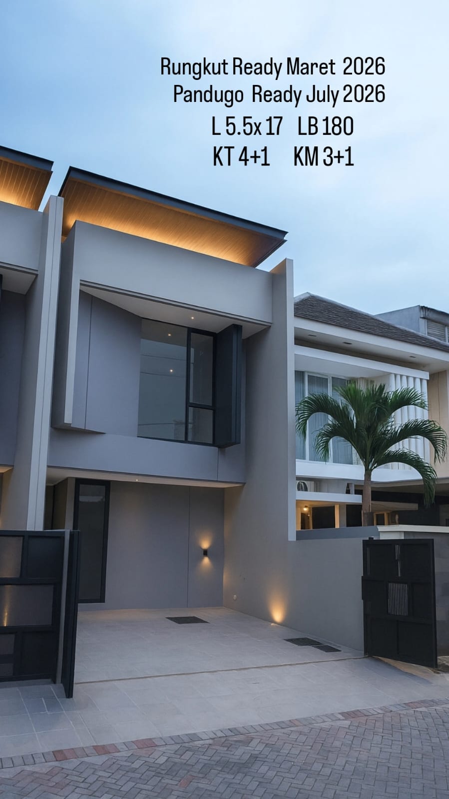 Dijual Rumah Baru Modern Minimalis Pandugo Timur Premium Quality Surabaya Timur - Image 1