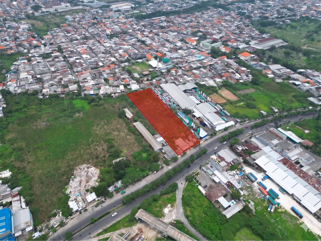 Dijual Tanah Luas Komersial Strategis di Kawasan Raya Sememi Surabaya Barat - Image 1