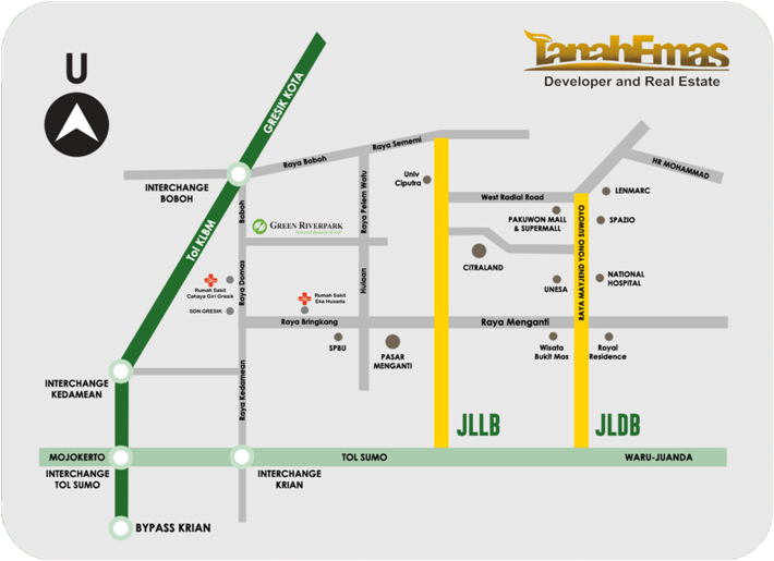 Dijual Rumah Baru Minimalis Modern di Green Riverpark, Gresik - Thumbnail 3