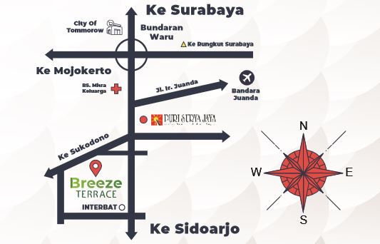 Dijual Rumah Baru Premium di Cluster Breeze Terrace Puri Surya Jaya, Sidoarjo - Thumbnail 2