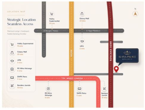 Dijual Ruko Baru 2 Lantai Lokasi Strategis di Alana Palace Regency Tahap 2, Surabaya - Thumbnail 2
